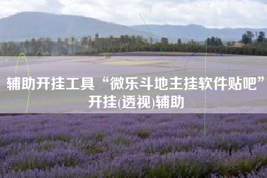 辅助开挂工具“微乐斗地主挂软件贴吧”开挂(透视)辅助