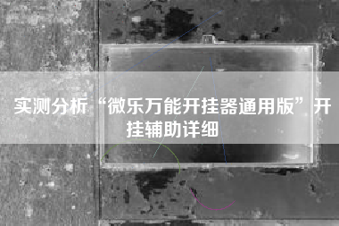 实测分析“微乐万能开挂器通用版”开挂辅助详细