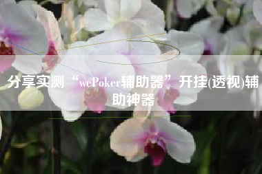 分享实测“wePoker辅助器”开挂(透视)辅助神器