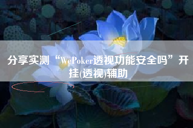 分享实测“WePoker透视功能安全吗”开挂(透视)辅助 分享实测“WePoker透视功能安全吗”开挂(透视)辅助