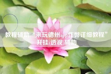 教程辅助“来玩德州app作弊详细教程”开挂(透视)辅助