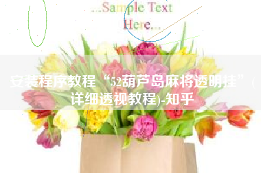 安装程序教程“52葫芦岛麻将透明挂”(详细透视教程)-知乎