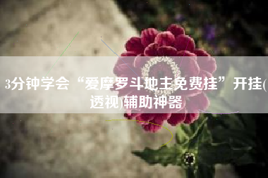 3分钟学会“爱摩罗斗地主免费挂”开挂(透视)辅助神器