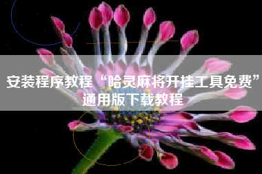 安装程序教程“哈灵麻将开挂工具免费”通用版下载教程