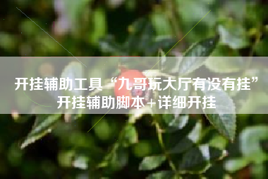 开挂辅助工具“九哥玩大厅有没有挂”开挂辅助脚本+详细开挂