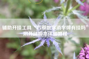 辅助开挂工具“六瓣数字消字牌有挂吗”附开挂脚本详细教程