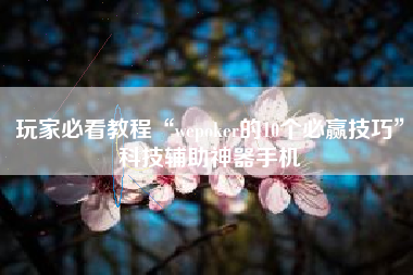 玩家必看教程“wepoker的10个必赢技巧”科技辅助神器手机