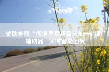 辅助神器“微信皇后超级三加一辅助”辅助器 - 实时智能回复