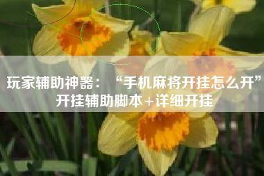 玩家辅助神器:“手机麻将开挂怎么开”开挂辅助脚本+详细开挂 玩家辅助神器:“手机麻将开挂怎么开”开挂辅助脚本+详细开挂