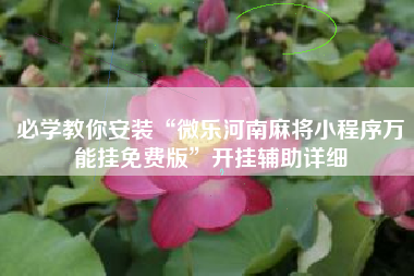 必学教你安装“微乐河南麻将小程序万能挂免费版”开挂辅助详细