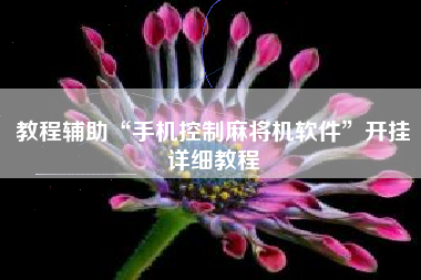 教程辅助“手机控制麻将机软件”开挂详细教程