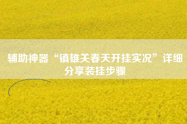 辅助神器“镇雄关春天开挂实况”详细分享装挂步骤