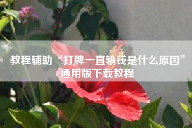 教程辅助“打牌一直输钱是什么原因”通用版下载教程