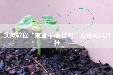 实操教程“掼蛋app有挂吗”原来可以开挂