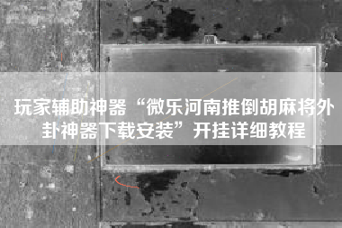 玩家辅助神器“微乐河南推倒胡麻将外卦神器下载安装”开挂详细教程 玩家辅助神器“微乐河南推倒胡麻将外卦神器下载安装”开挂详细教程