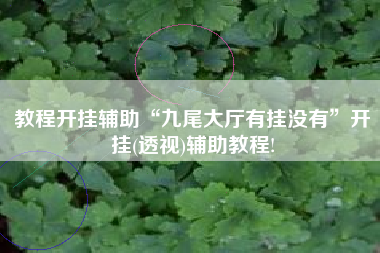 教程开挂辅助“九尾大厅有挂没有”开挂(透视)辅助教程! 教程开挂辅助“九尾大厅有挂没有”开挂(透视)辅助教程!