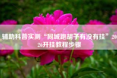辅助科普实测“同城跑胡子有没有挂”2026开挂教程步骤 辅助科普实测“同城跑胡子有没有挂”2026开挂教程步骤