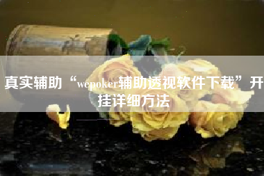 真实辅助“wepoker辅助透视软件下载”开挂详细方法 真实辅助“wepoker辅助透视软件下载”开挂详细方法