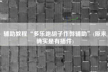 辅助教程“多乐跑胡子作弊辅助”(原来确实是有插件) 辅助教程“多乐跑胡子作弊辅助”(原来确实是有插件)