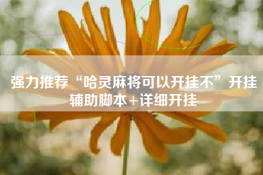 强力推荐“哈灵麻将可以开挂不”开挂辅助脚本+详细开挂