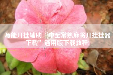 万能开挂辅助“中至常熟麻将开挂挂器下载”通用版下载教程!