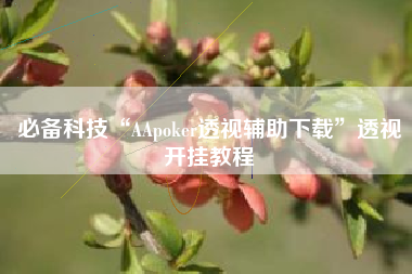 必备科技“AApoker透视辅助下载”透视开挂教程 必备科技“AApoker透视辅助下载”透视开挂教程