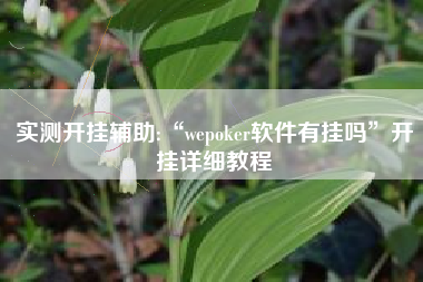 实测开挂辅助:“wepoker软件有挂吗”开挂详细教程