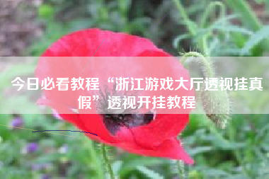 今日必看教程“浙江游戏大厅透视挂真假”透视开挂教程 今日必看教程“浙江游戏大厅透视挂真假”透视开挂教程