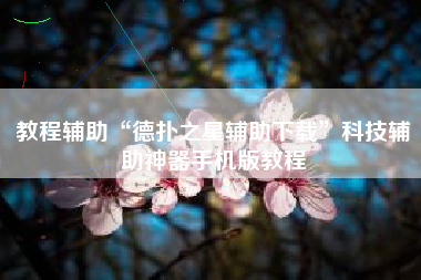 教程辅助“德扑之星辅助下载”科技辅助神器手机版教程