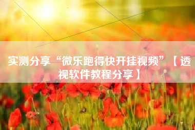 实测分享“微乐跑得快开挂视频”【透视软件教程分享】 实测分享“微乐跑得快开挂视频”【透视软件教程分享】