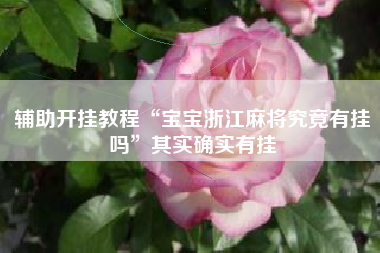 辅助开挂教程“宝宝浙江麻将究竟有挂吗”其实确实有挂 辅助开挂教程“宝宝浙江麻将究竟有挂吗”其实确实有挂