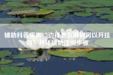 辅助科普实测“边锋老友麻将可以开挂吗”开挂辅助详细步骤