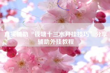 真实辅助“钱塘十三水开挂技巧”分享辅助外挂教程