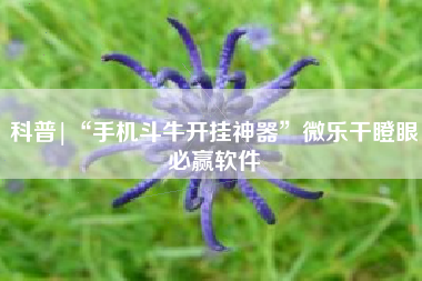 科普|“手机斗牛开挂神器”微乐干瞪眼必赢软件