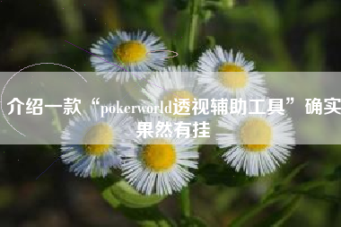 介绍一款“pokerworld透视辅助工具”确实果然有挂 介绍一款“pokerworld透视辅助工具”确实果然有挂