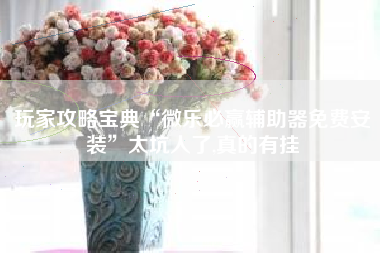 玩家攻略宝典“微乐必赢辅助器免费安装”太坑人了,真的有挂