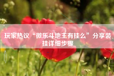 玩家热议“微乐斗地主有挂么”分享装挂详细步骤