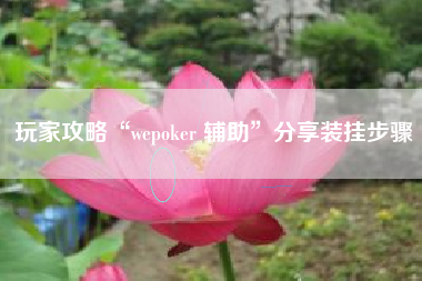 玩家攻略“wepoker 辅助”分享装挂步骤
