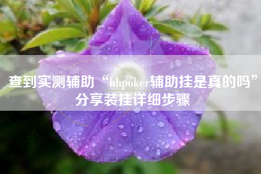 查到实测辅助“hhpoker辅助挂是真的吗”分享装挂详细步骤