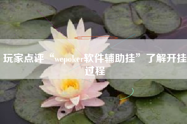 玩家点评“wepoker软件辅助挂”了解开挂过程 玩家点评“wepoker软件辅助挂”了解开挂过程