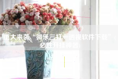 重大来袭“微乐三打一透视软件下载”(必胜开挂神器)