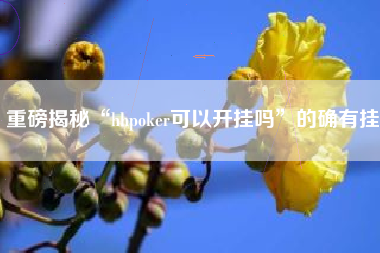 重磅揭秘“hhpoker可以开挂吗”的确有挂 重磅揭秘“hhpoker可以开挂吗”的确有挂