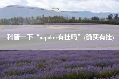 科普一下“aapoker有挂吗”(确实有挂) 科普一下“aapoker有挂吗”(确实有挂)
