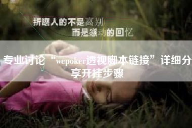 专业讨论“wepoker透视脚本链接”详细分享开挂步骤