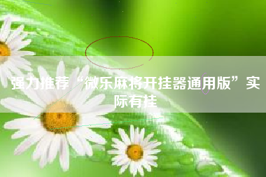 强力推荐“微乐麻将开挂器通用版”实际有挂